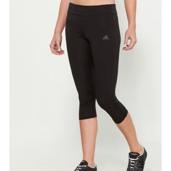 adidas Pants - Adidas Climalite Cropped Legging in Black Size Small
